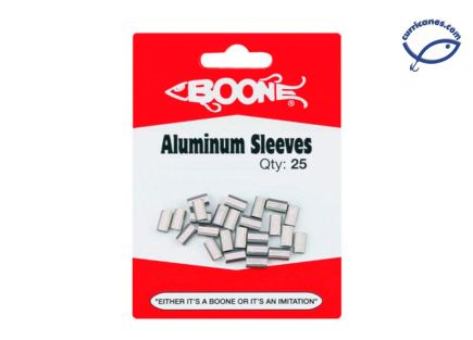 BOONE COLLARINES DE ALUMINIO PARA LIDER DE MONO (25 PIEZAS)