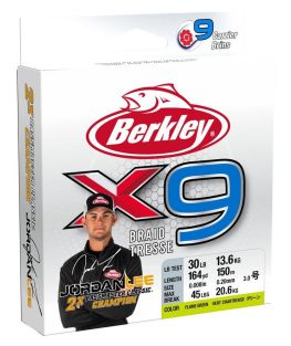 BERKLEY LINEA TRENZADA JORDAN LEE X9 FLAME GREEN