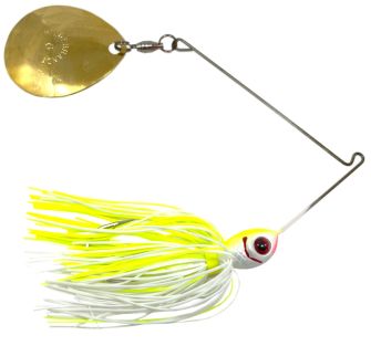 BOOYAH SPINNERBAIT BLADE COLORADO BYBC-616-WHITE CHARTREUSE-1/2