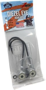 Z-MAN JIGHEAD DIEZEL EYE 6/0, 3/4 OZ. (2 PIEZAS)