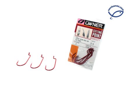 OWNER ANZUELO OFFSET SHANK ROJO 5102