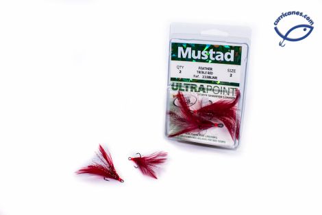 MUSTAD GRANPIN CON PLUMA ROJA 233BLNR