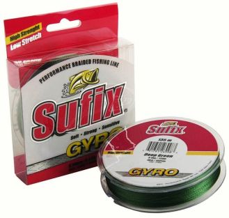 SUFIX LINEA TRENZADA GYRO BRAID 37 LBS., DIA. .30 MM, VERDE