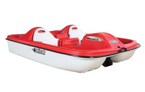 PELICAN LANCHA DE PEDAL MONACO RED/WHITE 7 PIES 6 PULG