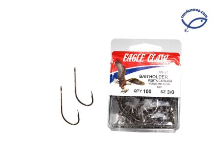 EAGLE CLAW ANZUELO BAITHOLDER 189 NICKEL