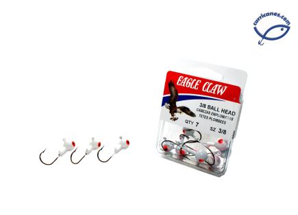 EAGLE CLAW JIG HEAD BLANCO
