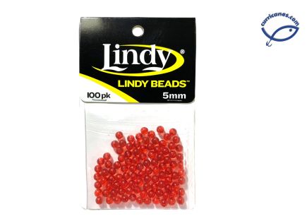 LINDY CUENTAS DE VIDRIO 5 MM DE DIAMETRO (100 PZ.)
