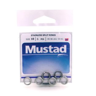 MUSTAD ANILLETA ACERO INOXIDABLE TAMAÑO 12 MM MOD. MA033 (6 PIEZAS)