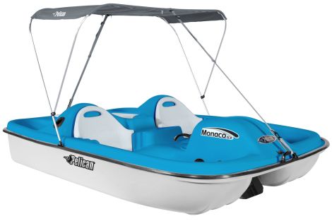 PELICAN LANCHA DE PEDAL MONACO DLX 7 PIES 6 PULG CYAN/WHITE