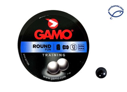 GAMO MUNICION DE BOLA ROUND FUN (250 PIEZAS)