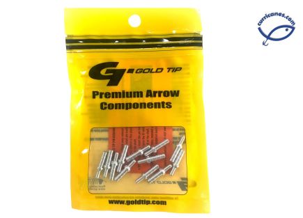GOLDTIP PIN BUSHING PARA FLECHAS PIERCE SERIES 0.166, 9.2 GR, X-SMALL, MOD. PIN166XS12 (12 PIEZAS)