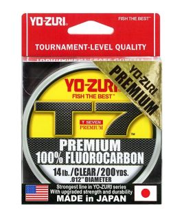 YO-ZURI FLUOROCARBONO PREMIUM T7 200 YDS. CLEAR 