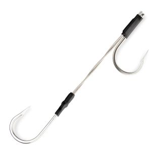 FATHOM RIG CON CABLE DE ACERO INOXIDABLE Y DOBLE ANZUELO MUSTAD 11/0 7691S