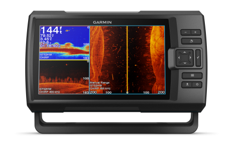  GARMIN FISHFINDER Y GPS STRIKER VIVID 9SV SIDEVU, CLEARVU Y CHIRP