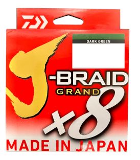 DAIWA LINEA TRENZADA J-BRAID X8 GRAND 40 LBS-150-VERDE